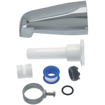 One-Size-Fits-All Universal Tub Spout, Chrome (88702A), without Diverter, 1-Pack