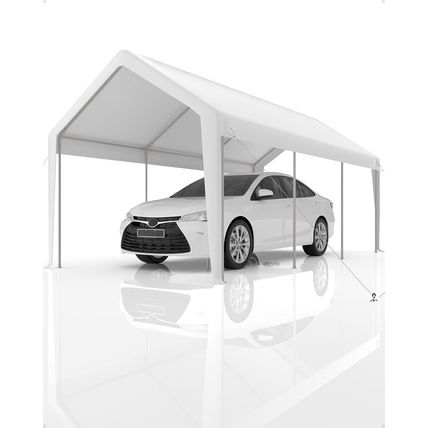 DEXSO 13'X20' Heavy Duty Carport Canopy, Portable Garage with Reinforced Frame,