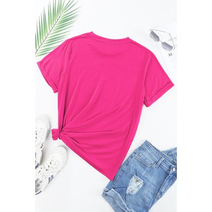 Rose Red MAMA Graphic Crew Neck Tee