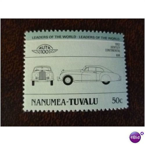 Nanumea Tuvalu 1985 50c Bentley Continental car unmounted mint stamp