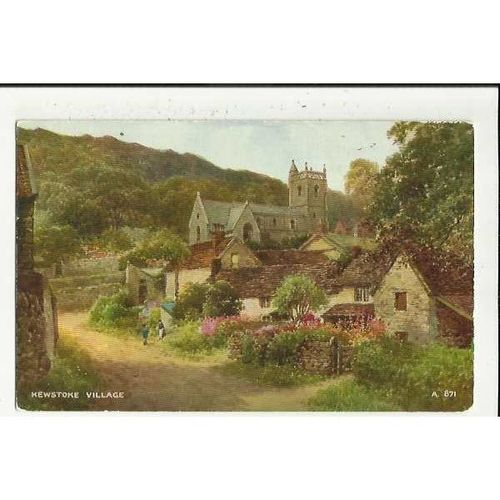 A871 Somerset KEWSTOKE VILLAGE Valentine "Art Colour" Postcard