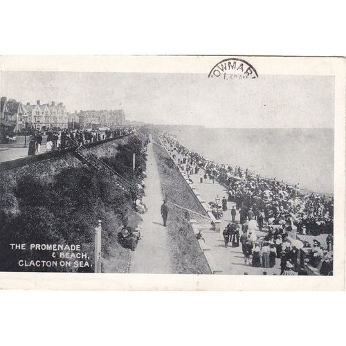The Promenade & Beach, Clacton on Sea Essex Postcard (EX72244)