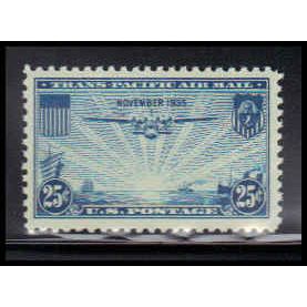 C20 25c China Clipper Fine Plus MNH O6602