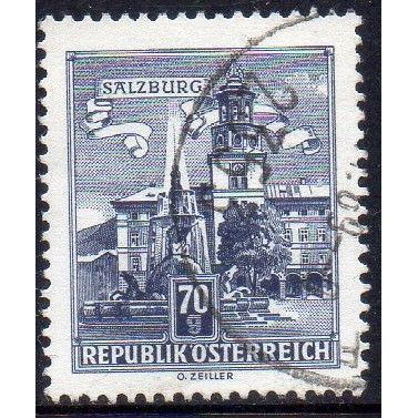 Austria 1962 Architectural Monuments - Residence Fountain, Salzburg 70g Used