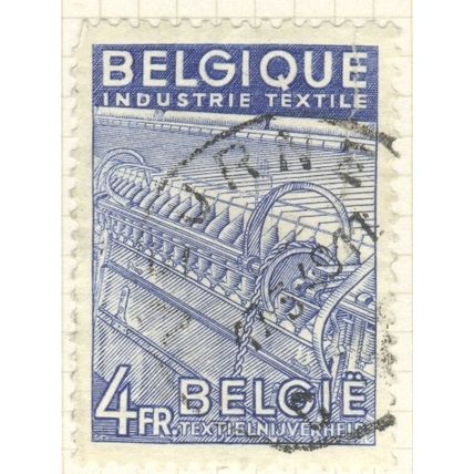 Belgium 1948 - SG1226 - 4fr blue - Textile Machinery - used 2