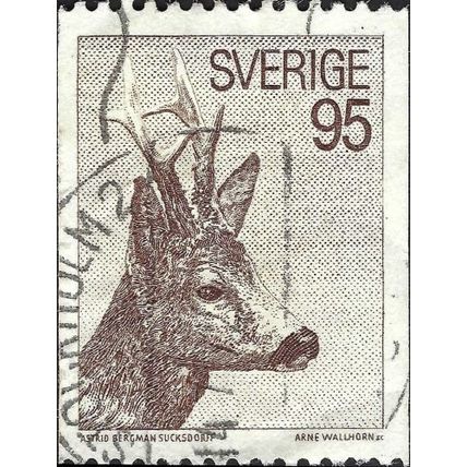 SWEDEN, MAMMAL, Reindeer, Rangifer tarandus, brown 1972, 95ore