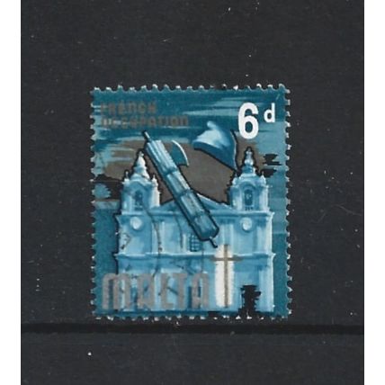 Malta.SG338 6d French Occupation.Fine Used.Apr25a
