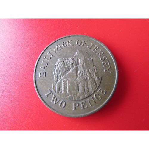 1986 QUEEN ELIZABETH II BAILIWICK OF JERSEY TWO PENCE FREE POST. AY