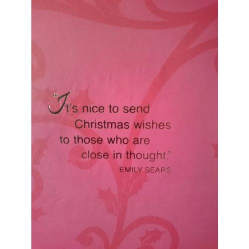 Christmas Cards Flower 02 - Large 27.5cm x 18cm approx - REDUCED