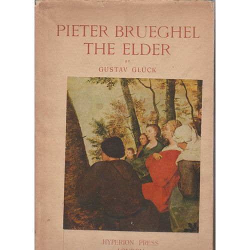 Pieter Brueghel the Elder 1944 1st edition Gustav Gluck illustrated dust jacket