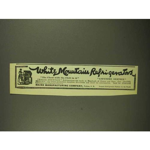 1909 White Mountain Refrigerators Ad