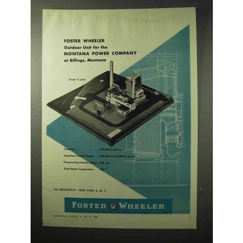 1950 Foster Wheeler Ad - Montana Power Company