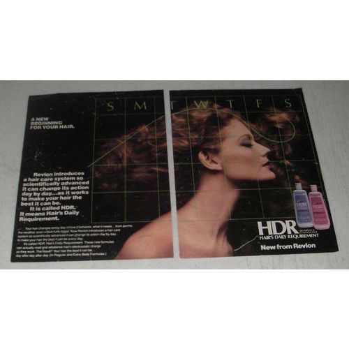 1984 Revlon HDR Hair's Daily Requirement Shampoo Ad