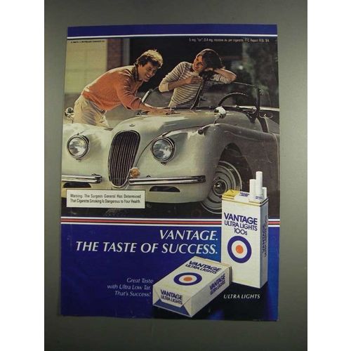 1984 Vantage Ultra Lights Cigarettes Ad