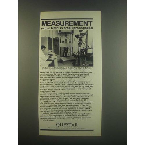 1985 Questar QM1 System Ad - Measurement