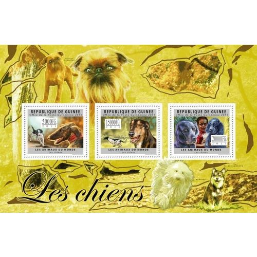 GUINEA 2011 SHEET MNH DOGS CHIENS PERROS HUNDEN CANI CAES 8