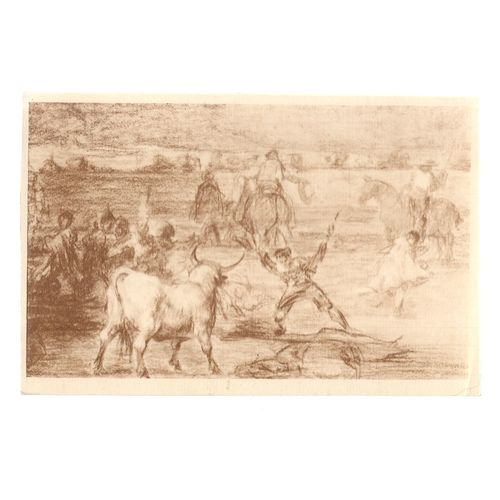 BANDERILLAS de FUEGO by Goya. unused vintage postcard =
