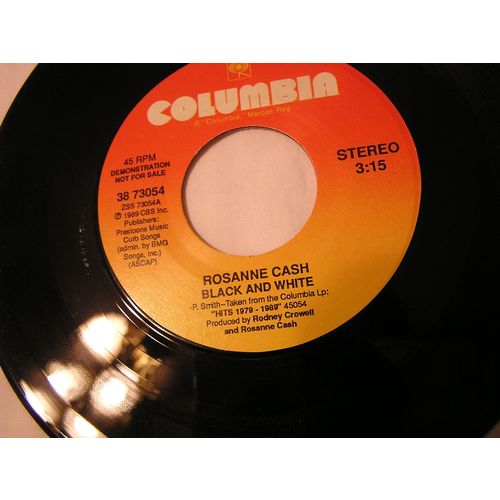Rosanne Cash Promo 45-BLACK AND WHITE STEREO