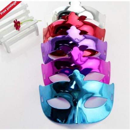 12PCS Prom Mardi Gras Assorted Metallic Plastic Eye Masks Costume Party Masks UK