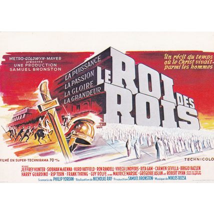 Le Roi des Rois French Movie Poster Postcard Unused VGC