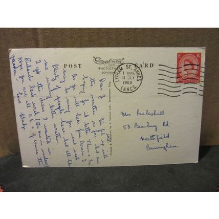 multiview ST. ANNES-ON-SEA, LANCASHIRE... used vintage postcard 1960 postmark =