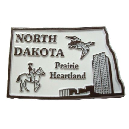 North Dakota Prairie Heartland United States Fridge Magnet