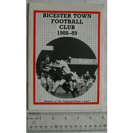 1989 programme Bicester Town v. Clanfield, Oxfordshire Senior Cup
