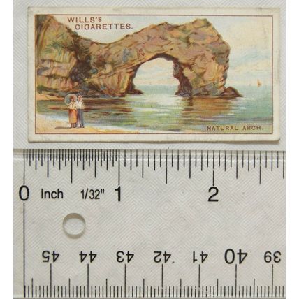 1928 Wills Wonders of the Sea No. 47 A Natural Arch, Dyrdle Door, Dorset