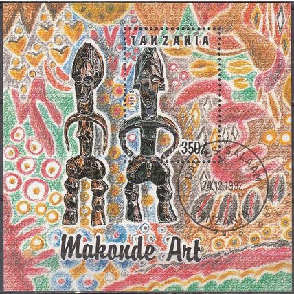 Tanzania 1992 Michel Bloc Feuillet 208 O Cote (2005) 2.20 Euro Art Makonde