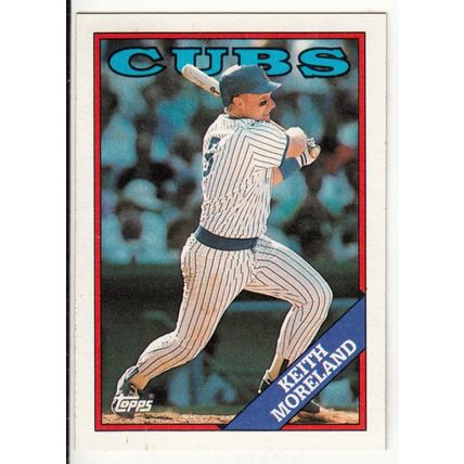 1988 Topps baseball card 416 Keith Moreland