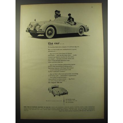 1955 Jaguar XK-140 Ad - The car