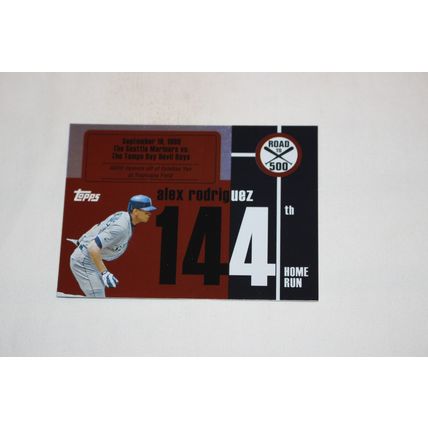 Alex Rodriguez 2007 Bowman ROAD TO 500 ARHR144 Home Run #144