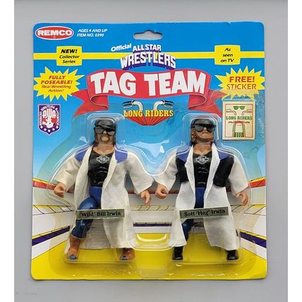 awa wwf ljn wrestling superstars tag team long riders bill Irwin & scott Irwin