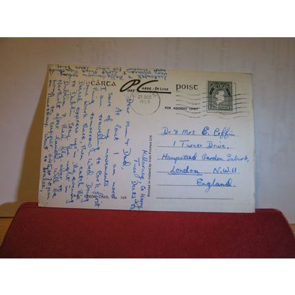 CARRANTUOHIL, GLENCAR, KILLORGLIN, Co. KERRY. used postcard 1953 pm =