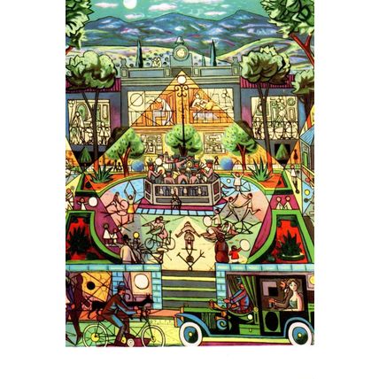Rafael Zabaleta Nocturne Spanish Painting Postcard