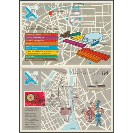 Naba Züri 84 - 8 x Werbekarten