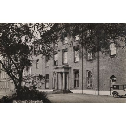 St Saint Chads Chad's Hospital Birmingham Real Photo Old Postcard
