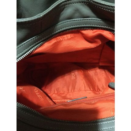 A Very Beautiful Gray Leather Braun Buffel Handbag