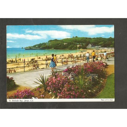 Postcard Channel Islands Jersey John Hinde 2J41 St Brelades Bay