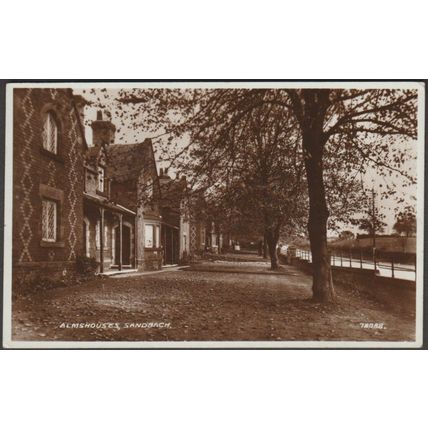 Almshouses, Sandbach, Cheshire, 1941 - Valentine's RP Postcard
