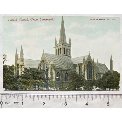 1907 postcard Great Yarmouth Parish Church