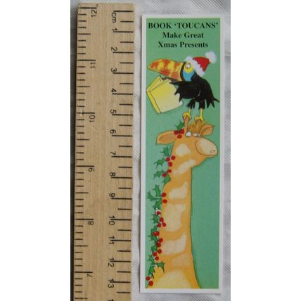 Vintage bookmark - Book Toucans Make Great Xmas Presents
