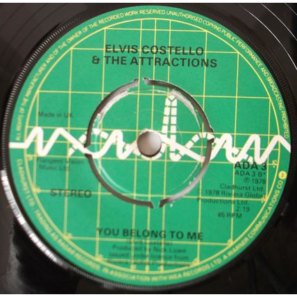 Elvis Costello & The Attractions - I Don't Want to Go To Chelsea - 7", 1st Press