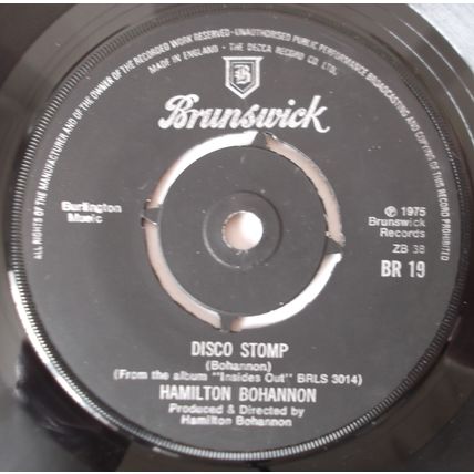 Hamilton Bohannon - Disco Stomp - 7" Vinyl - 1st Pressing - Excellent Plus