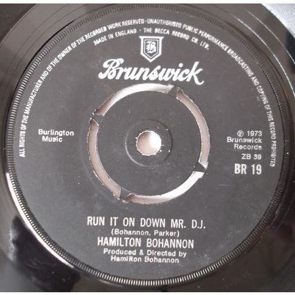 Hamilton Bohannon - Disco Stomp - 7" Vinyl - 1st Pressing - Excellent Plus