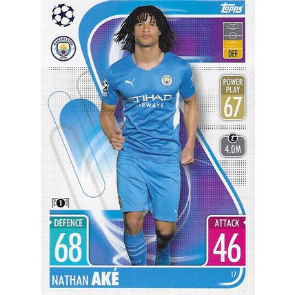 Match Attax UCL/UEL/UECL 2021-22: Manchester City FC, Defender - Aké