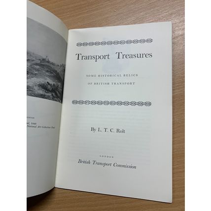1962 "TRANSPORT TREASURES" BRITISH TRANSPORT COMMISSION PAPERBACK BOOK (LL)