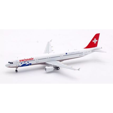 AIRBUS A321-111 SWISSAIR REG: HB-IOH WITH STAND - WB MODELS B321IOH 1/200