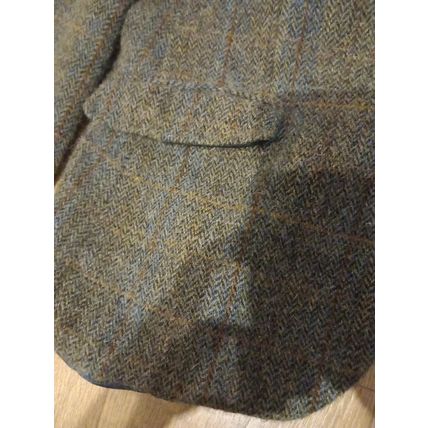 Mens Harris tweed 100% Pure Wool Jacket Blazer size 44 small by TU