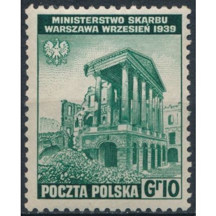 Ruins: 10gr - Poland Exile Government 1941 - MNH - MiNr 361